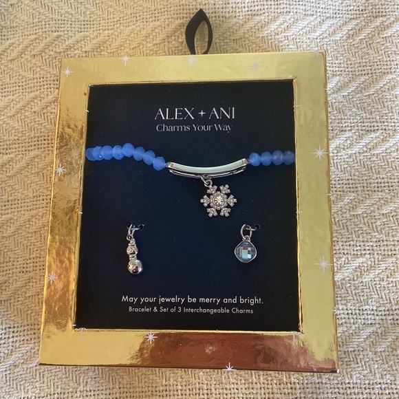 NWT NIB Alex & Ani charm bracelet with exchangeable charms - Picture 2 of 6